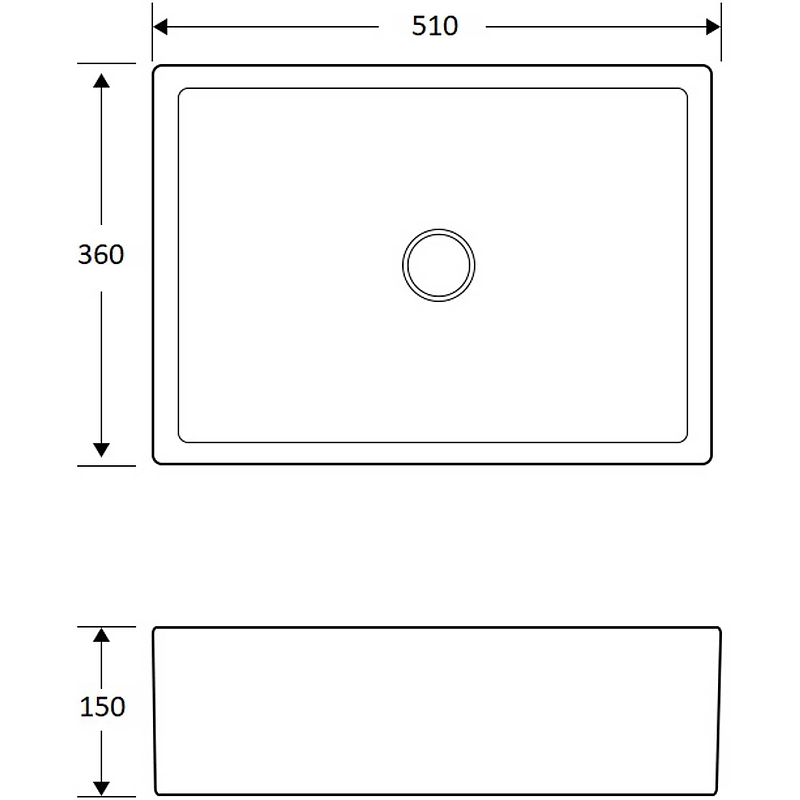 Раковина-чаша Mira 51 MR-5135 Белая от магазина ЛесКонПром.ру