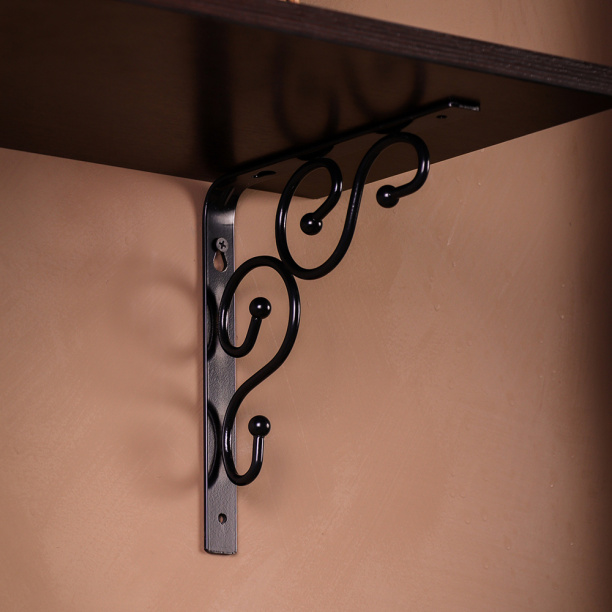 Кронштейн Лиана 200х200 мм черный от магазина ЛесКонПром.ру