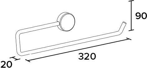 Полотенцедержатель Koin Simple SI121 для бумажных полотенец от магазина ЛесКонПром.ру