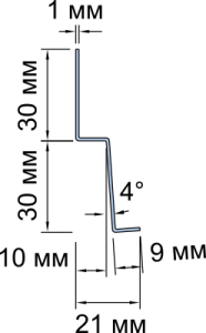 Стартовый профиль, 3000мм от магазина ЛесКонПром.ру