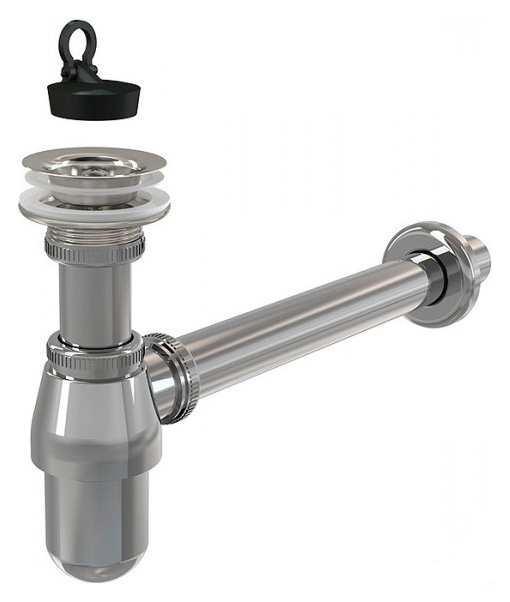 Сифон для раковины Alcaplast A437 Хром от магазина ЛесКонПром.ру
