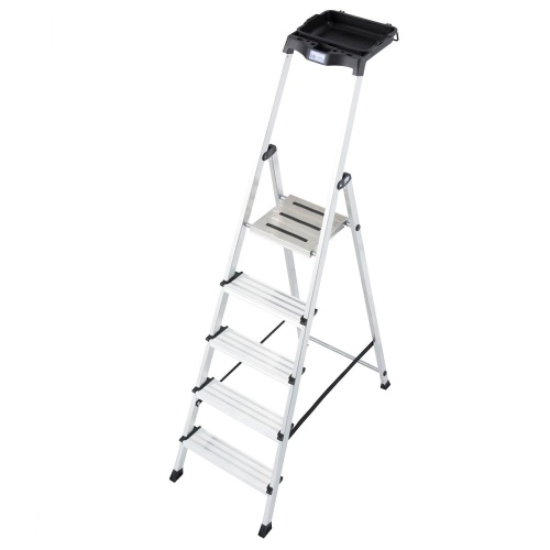 Стремянка алюминиевая Krause Secury MultiGrip 5 ступеней (арт. 126535) от магазина ЛесКонПром.ру