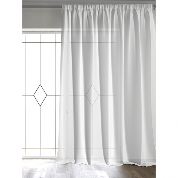 Штора-тюль Дождик 300х270 см белая от магазина ЛесКонПром.ру