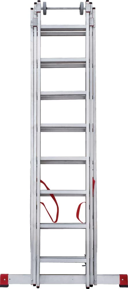 Лестница алюминиевая трехсекционная индустриальнаяНовая Высота 3x8 арт. 5230308 от магазина ЛесКонПром.ру