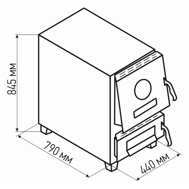 Котел твердотопливный одноконтурный напольный ZOTA Тополь-М 20 кВт от магазина ЛесКонПром.ру