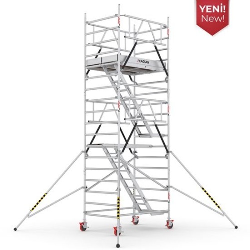 Вышка-тура алюминиевая CAGSAN  ProTUBE 120Х180, рабочая высота 6м40см(LN440ME_(180) от магазина ЛесКонПром.ру