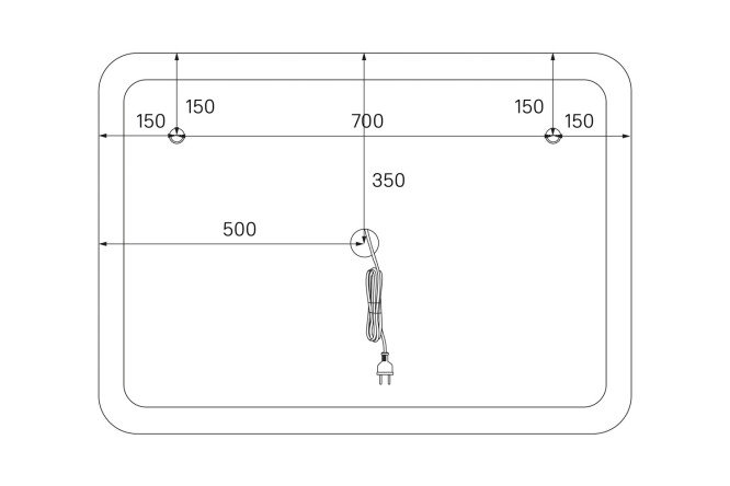 Зеркало с подсветкой IDDIS Esper 80548805 от магазина ЛесКонПром.ру
