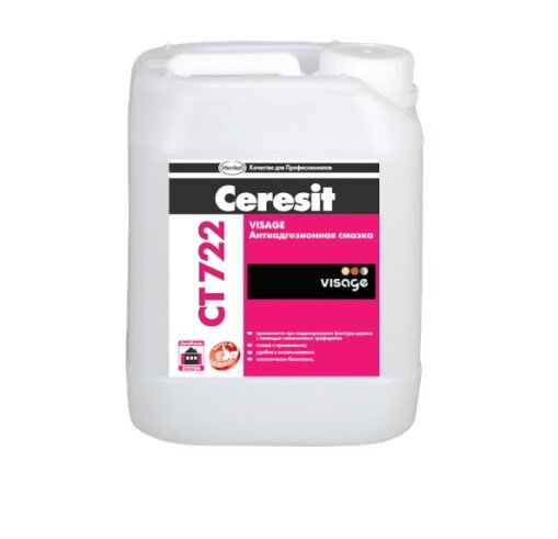 Смазка антиадгезионная Церезит CT 722 Visage 5 л для штукатурных работ от магазина ЛесКонПром.ру