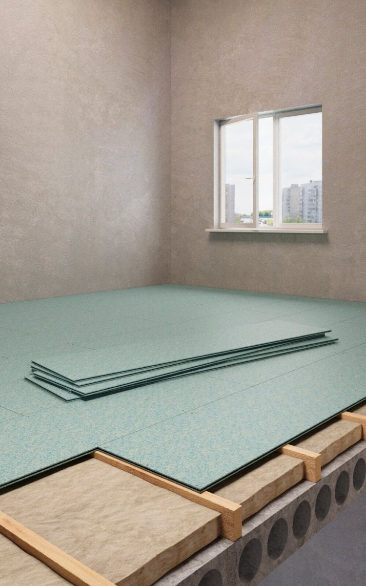 ДСП шпунтованная влагостойкая QUICKDECK Professional P5 Е1 2440х600х22 мм от магазина ЛесКонПром.ру