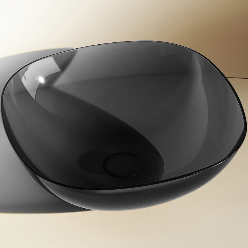 Раковина-чаша Abber Kristall 43 AT2806Onyx Черная от магазина ЛесКонПром.ру