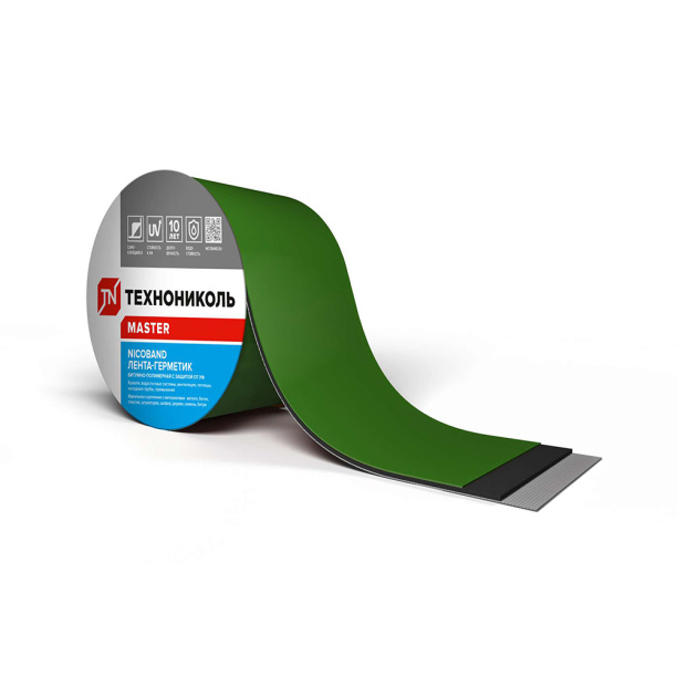 Герметизирующая лента NICOBAND 50 мм зеленая 3 м от магазина ЛесКонПром.ру