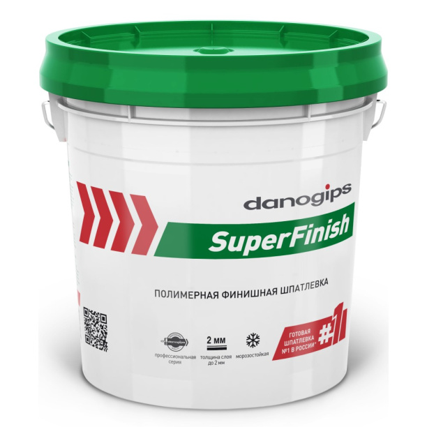 Готовая финишная шпаклевка danogips SuperFinish 28 кг от магазина ЛесКонПром.ру