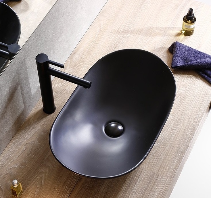 Раковина-чаша CeramaLux 61 7811AMB Черная матовая от магазина ЛесКонПром.ру