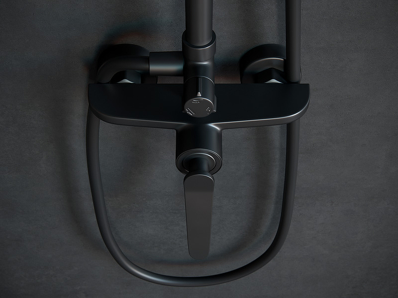 Душевая система Laguraty 17057 Черный от магазина ЛесКонПром.ру