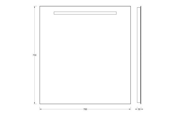 Зеркало EVOFORM Lumline 80372810 от магазина ЛесКонПром.ру