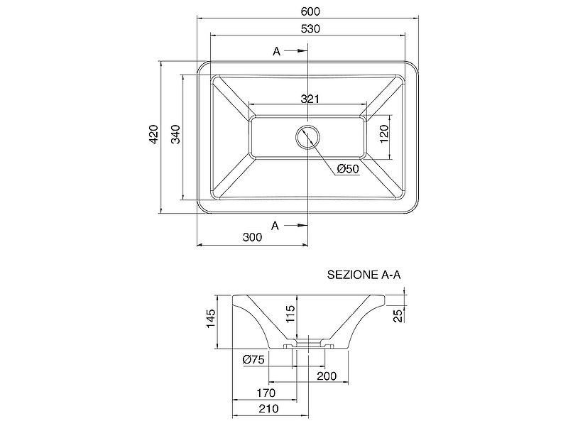 Раковина-чаша Scarabeo Butterfly 60 4002 Белая от магазина ЛесКонПром.ру