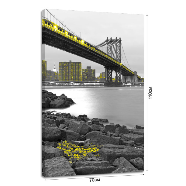 Канвас 70х110 см Мост от магазина ЛесКонПром.ру