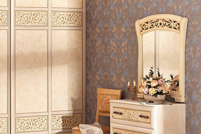 Зеркало навесное Александрия 80277678 от магазина ЛесКонПром.ру