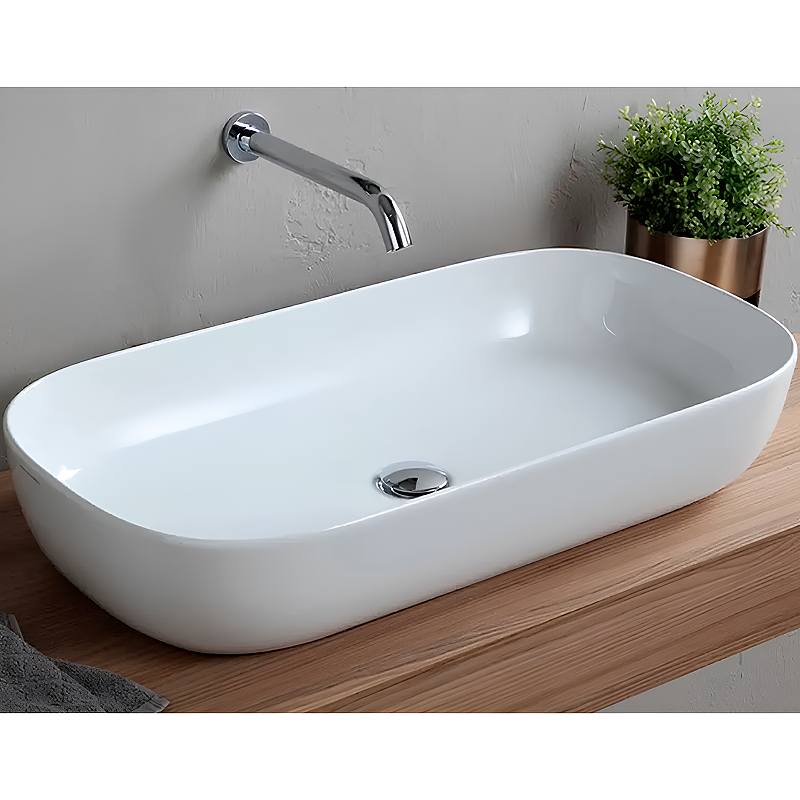 Раковина-чаша Scarabeo Glam 76 1803 Белая от магазина ЛесКонПром.ру