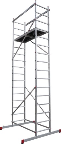 Алюминиевая Профессиональная шарнирная  НОВАЯ ВЫСОТА с рабочей высотой до 4,4 м. Арт. 3440226 от магазина ЛесКонПром.ру