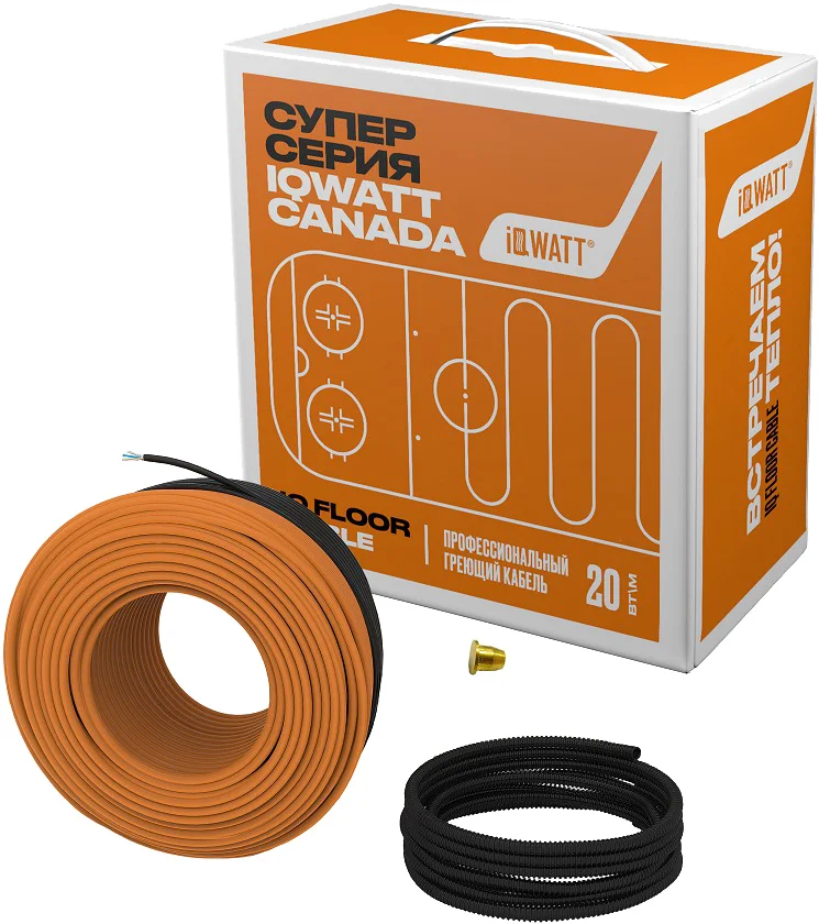 Теплый пол IQ Watt Floor cable 50 м от магазина ЛесКонПром.ру