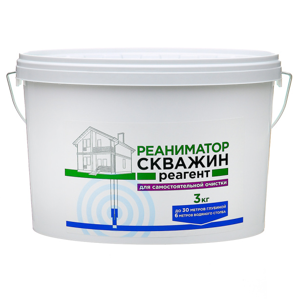 Реагенты для очистки скважин Реаниматор 3 кг от магазина ЛесКонПром.ру