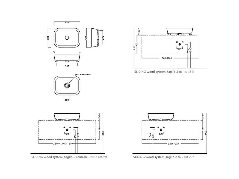 Раковина-чаша Hatria Happy Hour 55 A0Y2A025 Белая матовая от магазина ЛесКонПром.ру