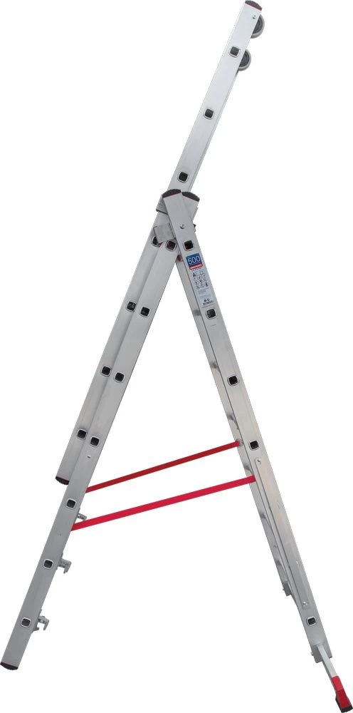 Лестница алюминиевая трехсекционная индустриальнаяНовая Высота 3x7 арт. 5230307 от магазина ЛесКонПром.ру