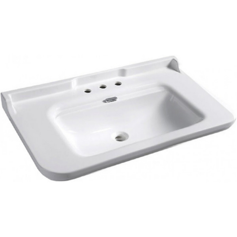 Раковина Kerasan Waldorf 100 4142K1bi/cr*3 Белая от магазина ЛесКонПром.ру