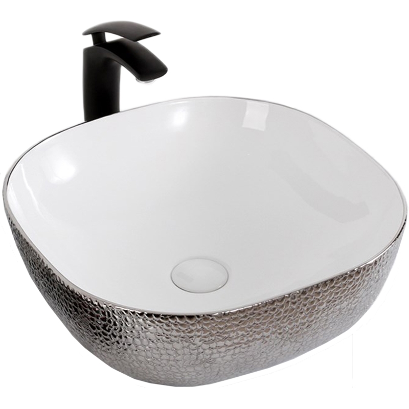 Раковина-чаша Mira 43 MR-4343WS Белая Серебро от магазина ЛесКонПром.ру