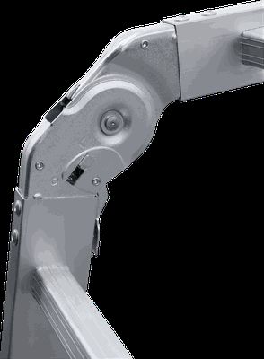 Алюминиевая четырехсекционная лестница-трансформер 400 мм NV1322 НОВАЯ ВЫСОТА 2Х4+2Х5 арт.1322245 от магазина ЛесКонПром.ру