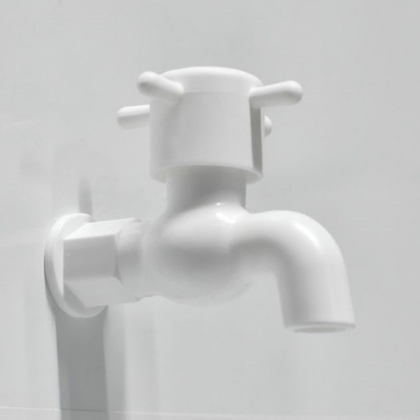 Кран для умывальника пластиковый 1/2" от магазина ЛесКонПром.ру