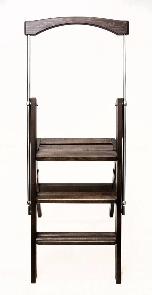 Стремянка деревянная Hoz-Block Серж 3 ступени Венге (арт. СДР-3В) от магазина ЛесКонПром.ру