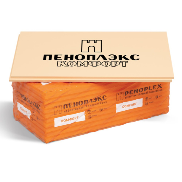 Экструдированный пенополистирол ПЕНОПЛЭКС КОМФОРТ 1185х585х50 мм от магазина ЛесКонПром.ру