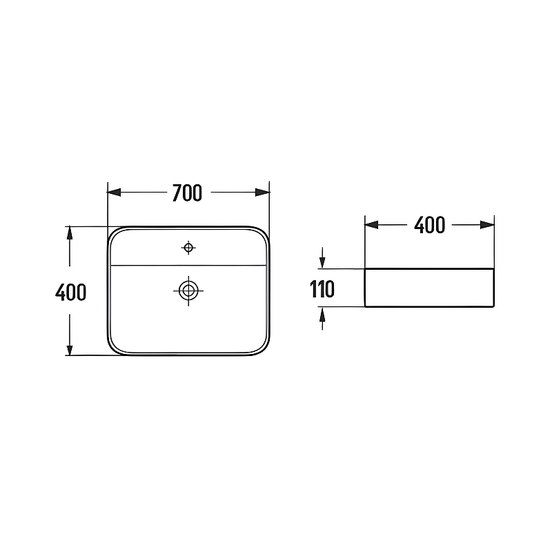 Раковина Comforty 70 78574-70 00-00012239 Белая от магазина ЛесКонПром.ру