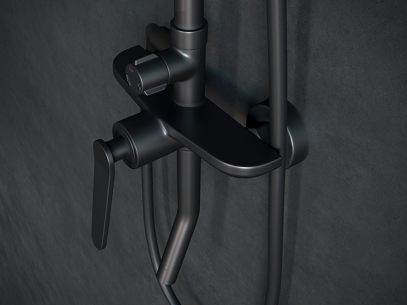 Душевая система Laguraty 17057 Черный от магазина ЛесКонПром.ру