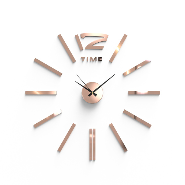 Часы-наклейки d60 см золото от магазина ЛесКонПром.ру