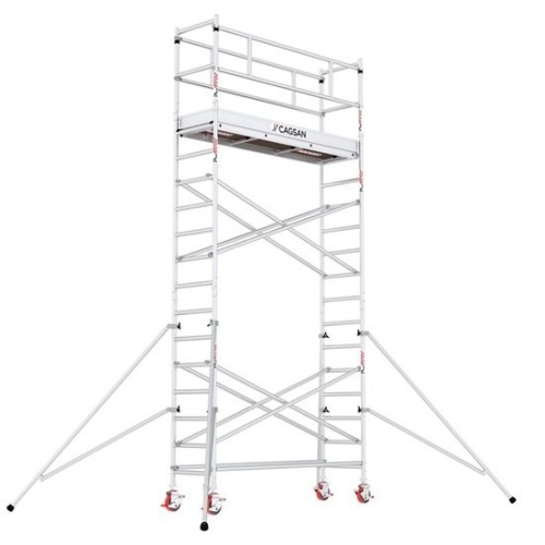 Вышка-тура алюминиевая CAGSAN  ProTUBE 60Х240, рабочая высота 6м40см(S6) от магазина ЛесКонПром.ру