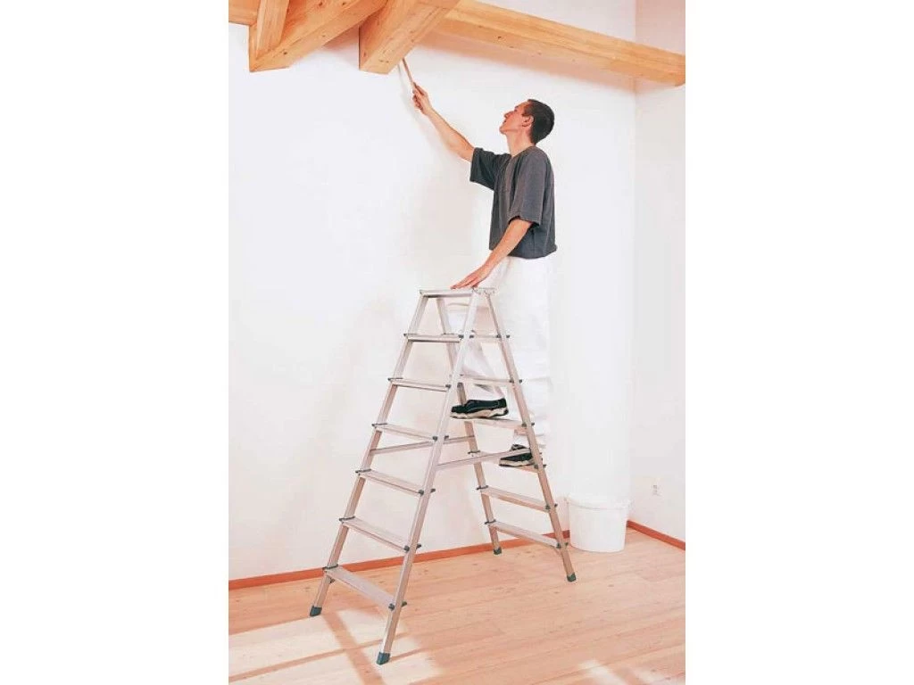 Стремянка алюминиевая двухсторонняя Krause Dopplo 2х6 ступеней (арт. 120359) от магазина ЛесКонПром.ру