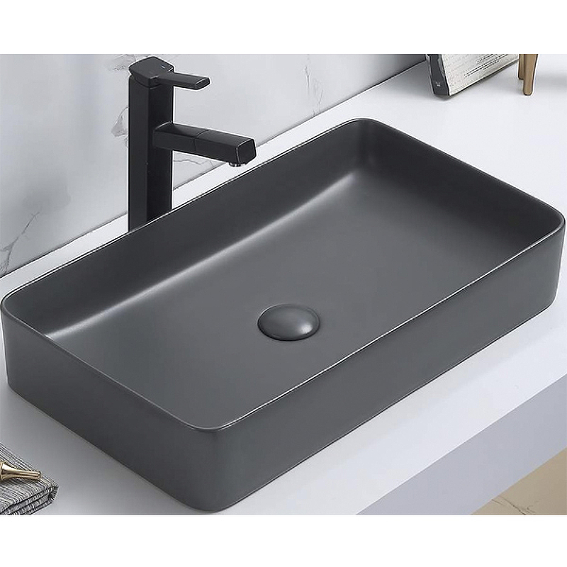 Раковина-чаша CeramaLux 60 78189MDH-2 Серая от магазина ЛесКонПром.ру