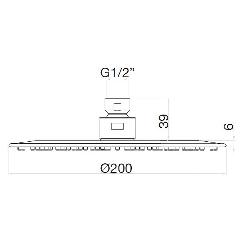 Верхний душ Webert AC1024560BRASS Черный от магазина ЛесКонПром.ру