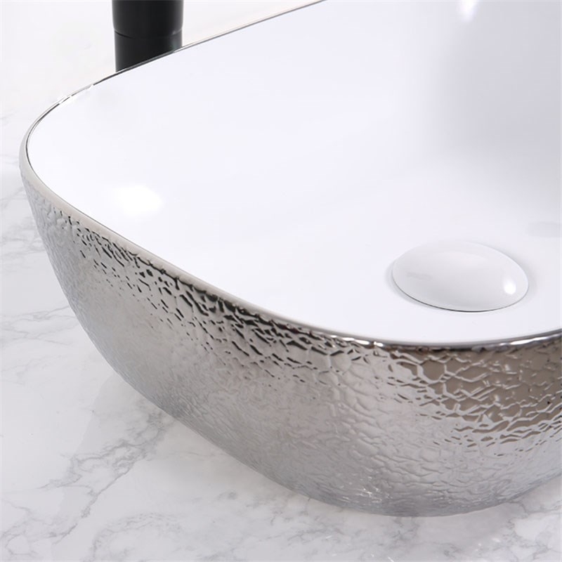 Раковина-чаша Mira 46 MR-4632WS Белая Серебро от магазина ЛесКонПром.ру