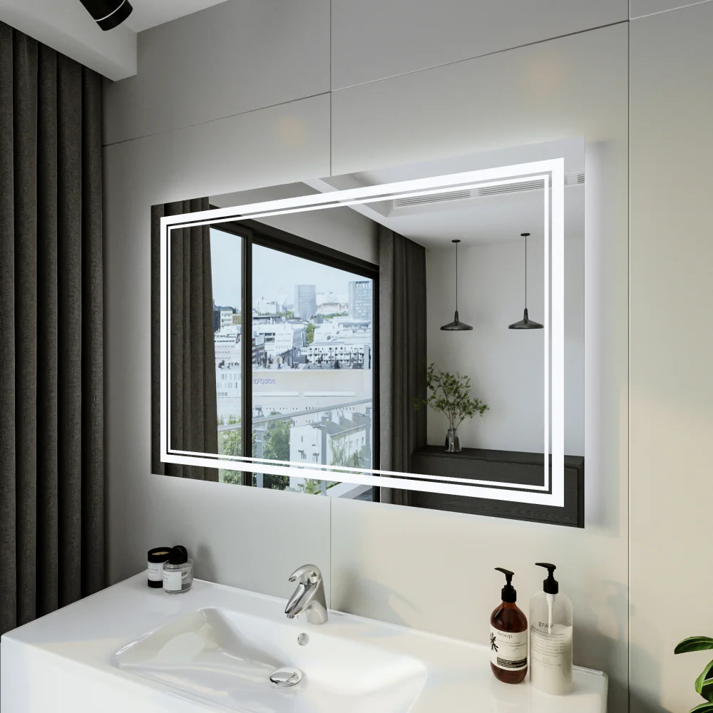 Зеркало Бриклаер Эстель-2 120 с подсветкой от магазина ЛесКонПром.ру