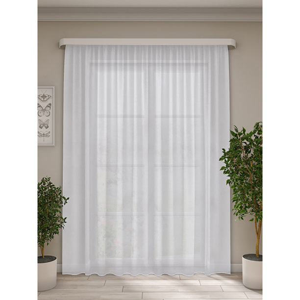 Штора-тюль вуаль 150х270 см голубая от магазина ЛесКонПром.ру