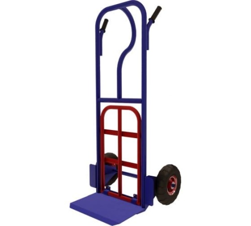 Тележка грузовая двухколесная КГР 200. (г/п 200 кг) 1230х500х247 RUSKLAD Колеса пневматические Ø200 мм от магазина ЛесКонПром.ру