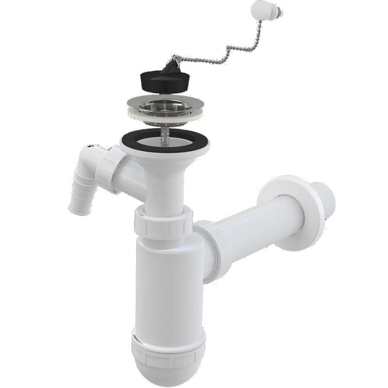 Сифон для раковины Alcaplast A41PR Белый от магазина ЛесКонПром.ру
