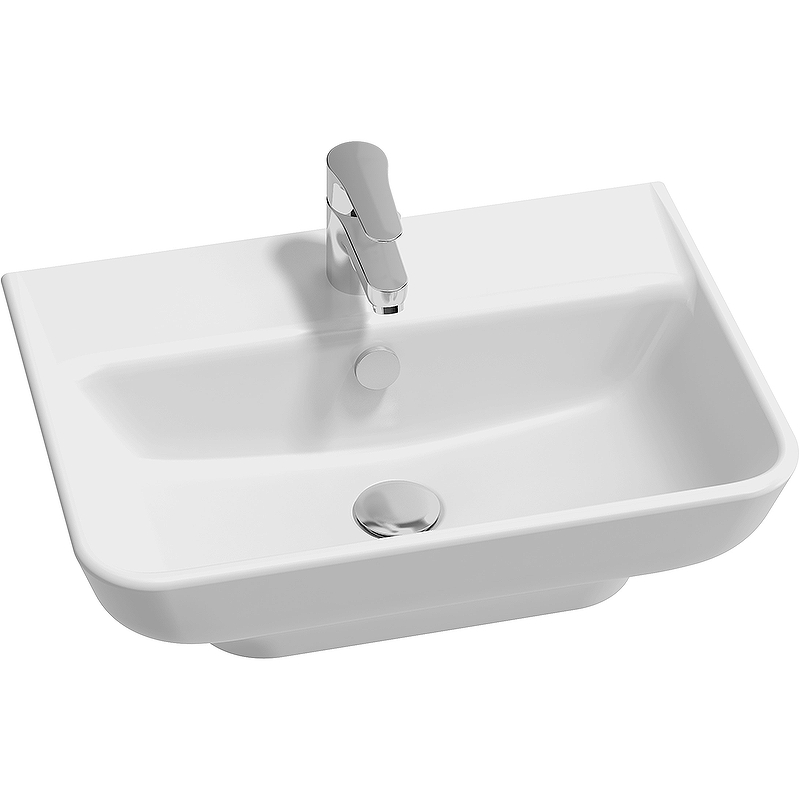 Раковина Jacob Delafon Struktura 55 EGE112-00 Белая от магазина ЛесКонПром.ру