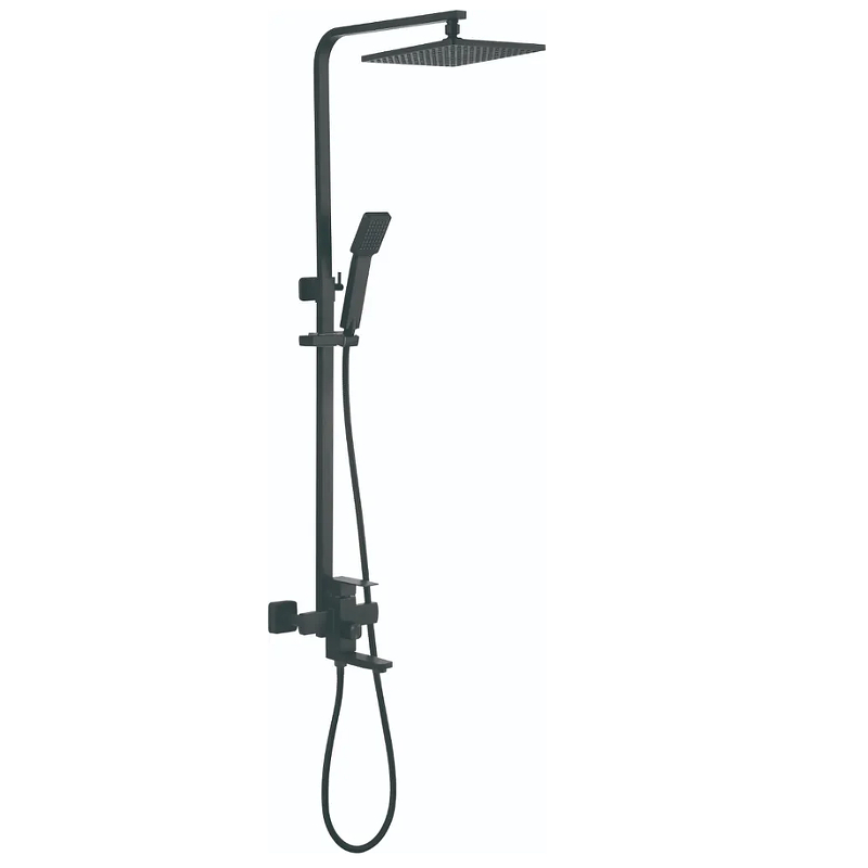 Душевая система Accoona A83201F Черная от магазина ЛесКонПром.ру