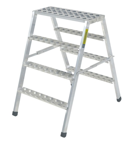 СКЛАДНЫЕ ДВУХСТОРОННИЕ АЛЮМИНИЕВЫЕ РАБОЧИЕ ПОДМОСТИ MEGAL СРП -500 от магазина ЛесКонПром.ру