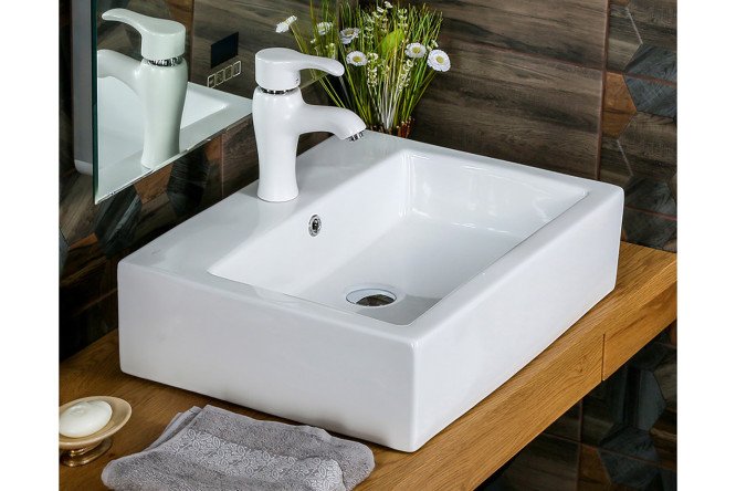 Раковина накладная MELANA MLN-A121 80536314 от магазина ЛесКонПром.ру